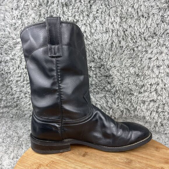 Texas All American Made Leather Cowboy Western Boots Men's 8 EE 8800 - Picture 5 of 10